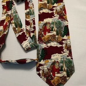 Vintage men's Christmas tie with Santa